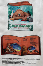 Load image into Gallery viewer, Bear Stays Up For Christmas - Book Panel - 100% Cotton