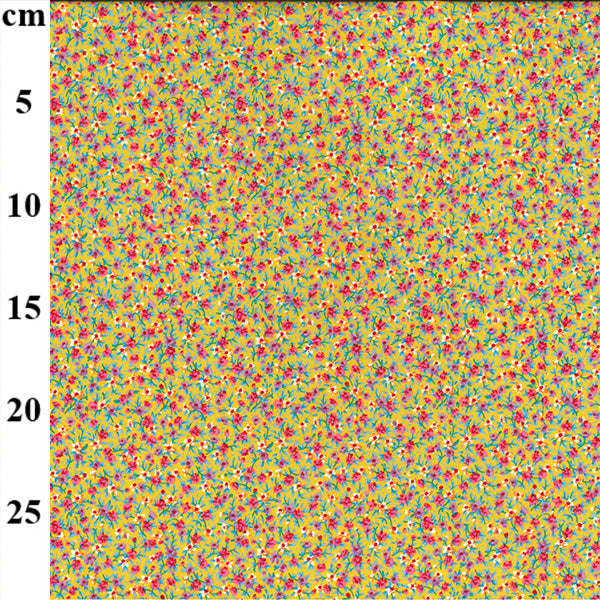 Cotton Poplin - Yellow Floral