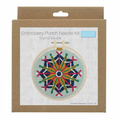 Punch Needle Kit - Christmas Scandi Bauble