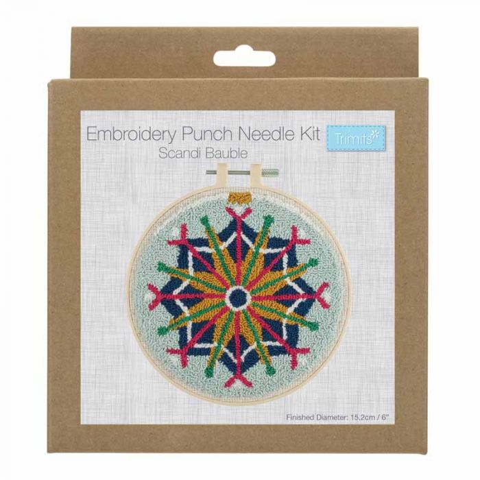 Punch Needle Kit - Christmas Scandi Bauble
