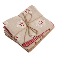 Load image into Gallery viewer, Fat Quarter Pack - Red &amp; Natural