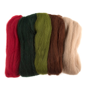 Needle Felting Wool Roving - Mixed Bags - 50gm