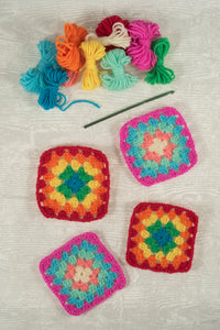 My First Crochet Kit - Granny Squares