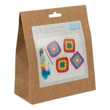 Load image into Gallery viewer, My First Crochet Kit - Granny Squares