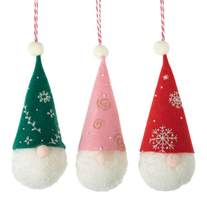 Christmas Gonk Pom Pom Decoration Kit - Pack of 3