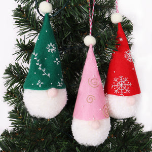 Christmas Gonk Pom Pom Decoration Kit - Pack of 3