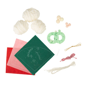 Christmas Gonk Pom Pom Decoration Kit - Pack of 3