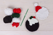 Load image into Gallery viewer, Crochet Coasters - Christmas