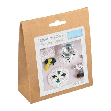 Christmas Tree Coasters Macrame Kit