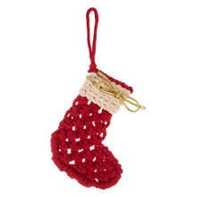 Load image into Gallery viewer, Christmas Stocking Macrame Kit