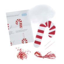 Load image into Gallery viewer, Sequin Candy Cane Decoration Kit