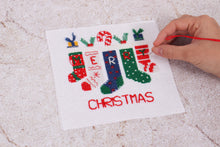 Load image into Gallery viewer, Christmas Cross Stitch - Christmas Stockings