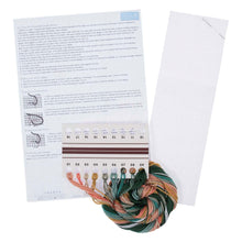 Load image into Gallery viewer, Cross Stitch - Bookmark - Floral Woodblock - NEW