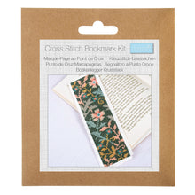 Load image into Gallery viewer, Cross Stitch - Bookmark - Floral Woodblock - NEW