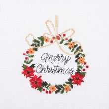 Load image into Gallery viewer, Christmas Cross Stitch - Christmas Wreath - NEW