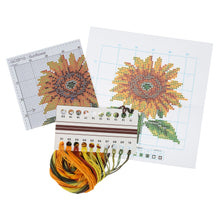 Load image into Gallery viewer, Printed Cross Stitch - Sunflower - NEW