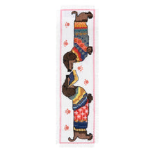 Load image into Gallery viewer, Printed Cross Stitch - Daschund Bookmark - NEW