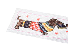 Load image into Gallery viewer, Printed Cross Stitch - Daschund Bookmark - NEW