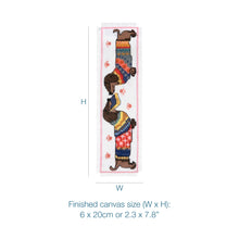 Load image into Gallery viewer, Printed Cross Stitch - Daschund Bookmark - NEW
