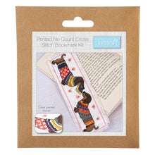 Load image into Gallery viewer, Printed Cross Stitch - Daschund Bookmark - NEW