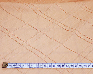 Linen Mix - Embroidered Diamond