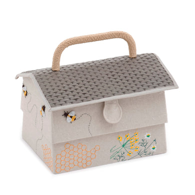 Sewing Box - Appliqué & Embroidered: Hive - Bee