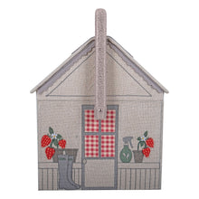 Load image into Gallery viewer, Sewing Box: Embroidered: Strawberry Greenhouse
