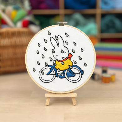 The Crafty Kit Company Embroidery Kit - Miffy Cycling