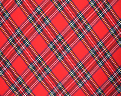 Royal Stewart Tartan -  Polyester/Viscose