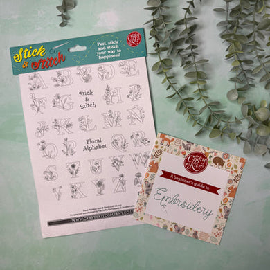 Embroidery Sampler - Floral Alphabet