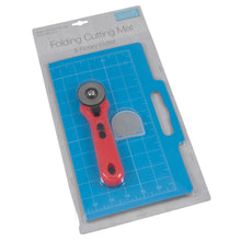 Load image into Gallery viewer, Folding Cutting Mat &amp; Rotary Cutter