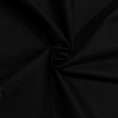 100% Cotton Canvas - Black