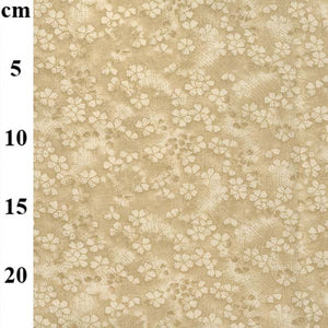 Oriental Flowers - Almond - 100% Cotton