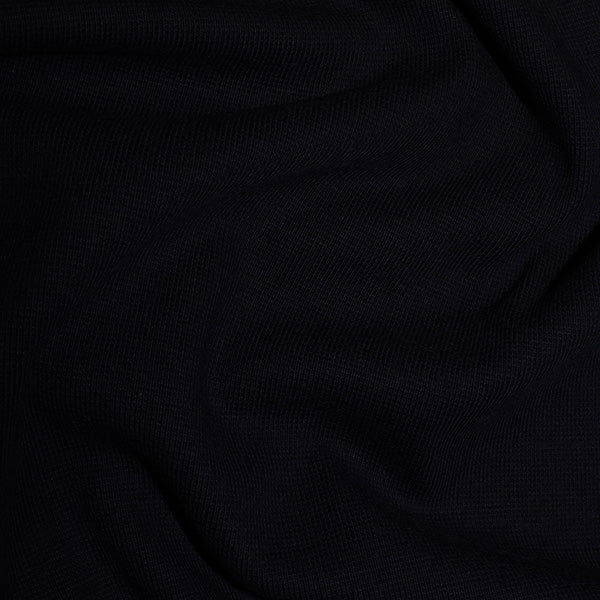 Cotton Jersey - Ribbed - Black