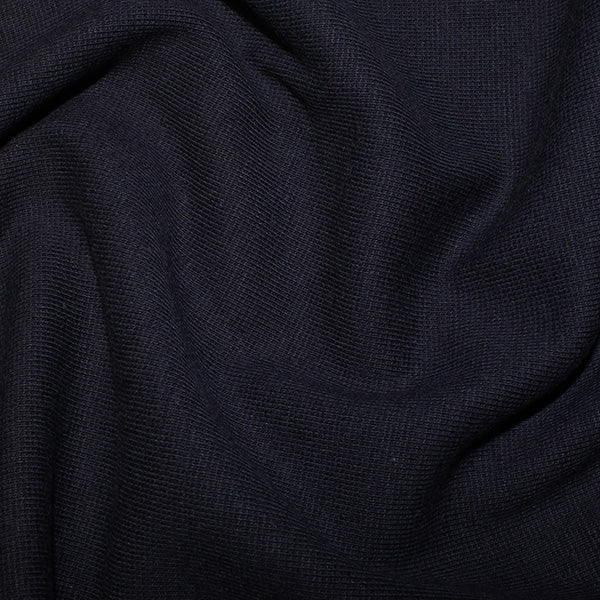 Cotton Jersey - Ribbed - Navy