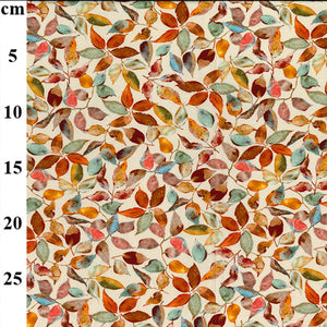 Cotton Spandex - Leaves