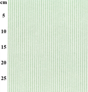 Linen Mix - Green Stripe