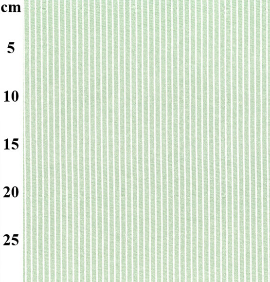Linen Mix - Green Stripe