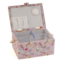 Load image into Gallery viewer, Sewing Box - Birds on Bobbins