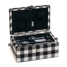 Load image into Gallery viewer, Sewing Box - Gingham - Medium