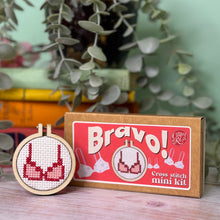 Load image into Gallery viewer, Mini Cross Stitch - Bravo!