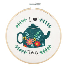 Load image into Gallery viewer, Embroidery Kit - I Love Tea