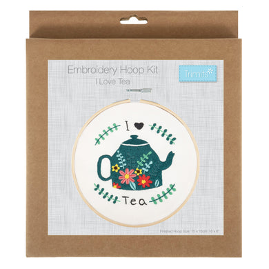 Embroidery Kit - I Love Tea