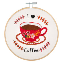 Load image into Gallery viewer, Embroidery Kit - I Love Coffee