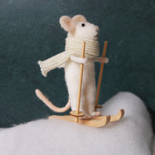 Load image into Gallery viewer, Needle Felting Kit- Winter Sports mice Duo