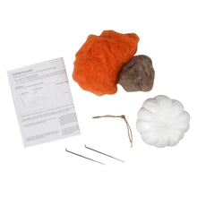 Load image into Gallery viewer, Needle Felting Kit- Pumpkin