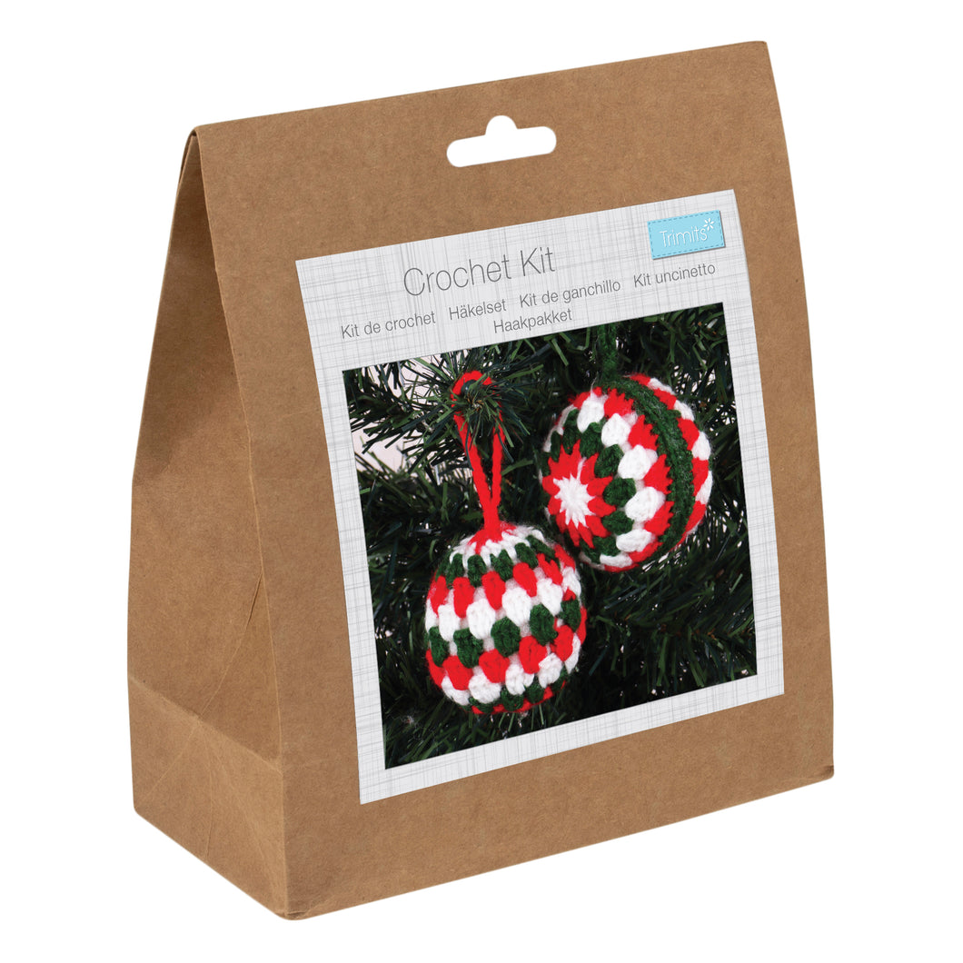Crochet Kit - Festive Baubles