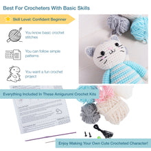 Load image into Gallery viewer, Amigarumi Crochet Kit - Cat - NEW