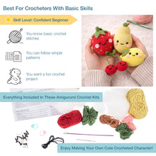 Load image into Gallery viewer, Amigarumi Crochet Kit - Fruits - 4 Pieces - NEW