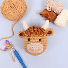 Load image into Gallery viewer, Crochet Kit - Beginners Amigarumi Highland Cow - NEW